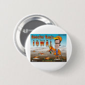 ルースターバッグアイオワ 缶バッジ (正面&裏面)