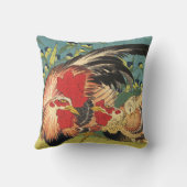 ルースターファミリーファインアート クッション (裏面)