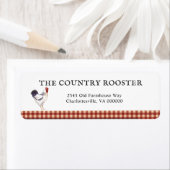 ルースターファームハウスカントリーリターンアドレス ラベル (インサイチュ)