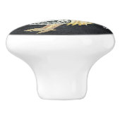 ルースターファームハウスキッチンチャルクボードウォーターカラー セラミックノブ (側面)