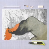 ルースターフランスのスクリプト農家の国の切り離し 薄葉紙 (クラフト)