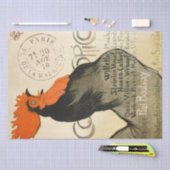 ルースターフランスのヴィンテージオペラポスターデクページ 薄葉紙 (クラフト)