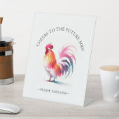 ルースターブライダルシャワー好意サイン 台座サイン (インサイチュ)