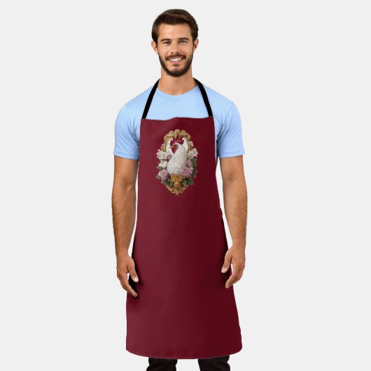 ルースターヘラルドクレストエプロン エプロン (着用した状態)