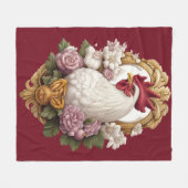 ルースターヘラルドクレストフリースブランケット フリースブランケット (正面(横))