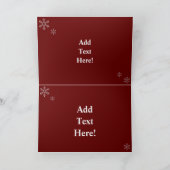 ルースターヘンズバ素朴ンクリスマスリースプレゼント カード (内部)