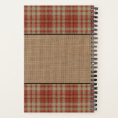 ルースターヘンファミリーファームハウスレッドプレイドレシピ ノートブック (裏面)