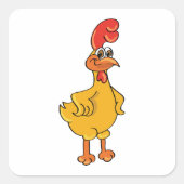 ルースターポーズ スクエアシール (正面)