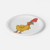 ルースターポーズ ペーパープレート (アングル)