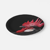 ルースターポートレート ペーパープレート (アングル)