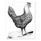 ルースターヴィンテージイラストレーション – 右向き ラバースタンプ (インプリント)