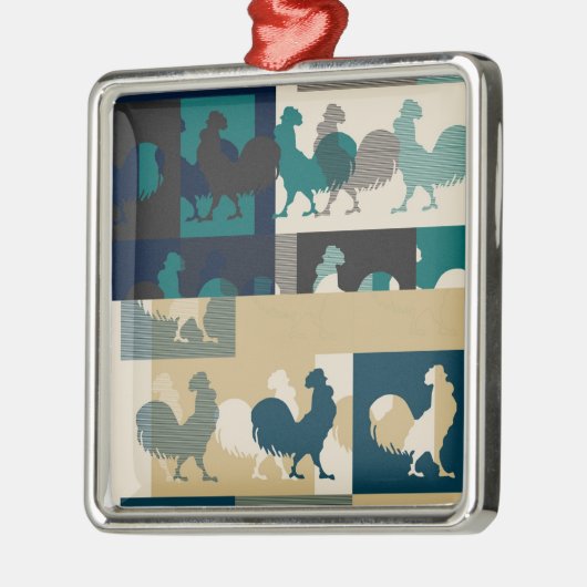 ルースターヴィンテージオーナメント メタルオーナメント (左)