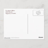 ルースターヴィンテージカスタム差出人住所はがき ポストカード (裏面)