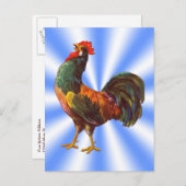 ルースターヴィンテージカスタム差出人住所はがき ポストカード (正面/裏面)