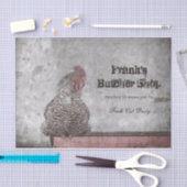 ルースターヴィンテージファームアンティークテクスチャカントリー 薄葉紙 (クラフト)