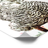 ルースターヴィンテージファームアンティークホワイトテクスチャカントリー ポスター (角)