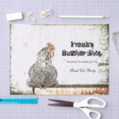 ルースターヴィンテージファームアンティークホワイトテクスチャカントリー 薄葉紙 (クラフト)