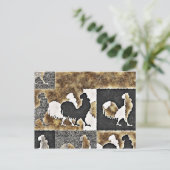 ルースターヴィンテージポストカード ポストカード (スタンド正面)