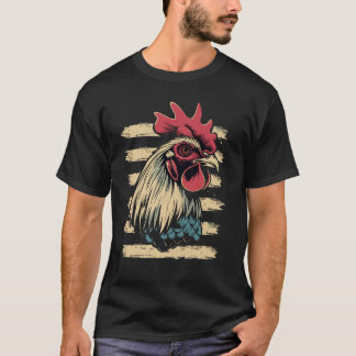 ルースターヴィンテージポートレート Tシャツ