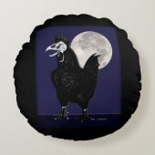 ルースター幽霊 ラウンドクッション (正面)