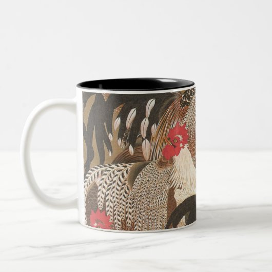ルースター日本のズアートルースター年2017 Mug 3 ツートーンマグカップ (左)