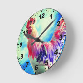 ルースター時計 ラウンド壁時計 (傾斜)