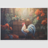 ルースター水彩1デコページ紙 薄葉紙 (正面)