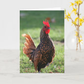 ルースター空白の、ノートカード カード (黄色い花)