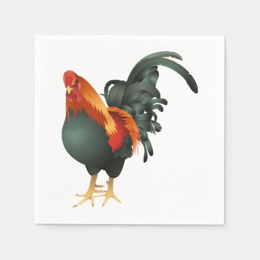 ルースター紙ナプキンス スタンダードカクテルナプキン (正面)