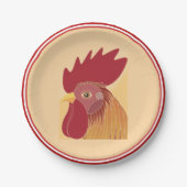 ルースター紙プレート ペーパープレート (正面)