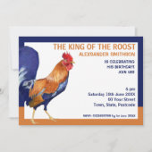 ルースター縁どパーティの招待状 招待状 (正面)