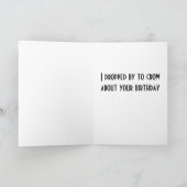 ルースター誕生日カード カード (内部)