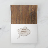 ルースター50th誕生日ユーモア カード (内部)