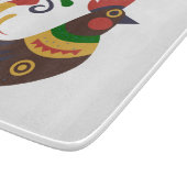 "ルースター"フォークアートスタイルカスタム カッティングボード (角)