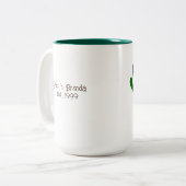 "ルースター"フォークアートスタイルカスタム ツートーンマグカップ (正面左)