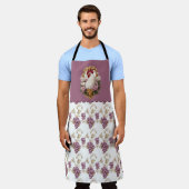 ルースター&ブスヘラルドクレスト エプロン (着用した状態)