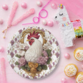 ルースター&ブスヘラルドクレスト ペーパープレート (パーティー)