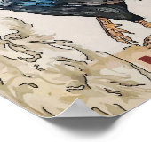 ルースター、ブルーヘン、編集文字ポスター ポスター (角)