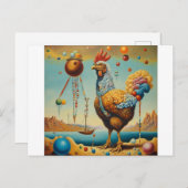 ルースター ポストカード (正面/裏面)