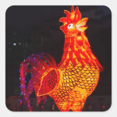 ルースター〔占星術の〕十二宮図シンボルランタン スクエアシール (正面)