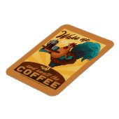 ルースター – 目覚めてコーヒーの匂いを嗅ぐ マグネット (左側)