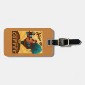 ルースター – 目覚めてコーヒーの匂いを嗅ぐ ラゲッジタグ (正面横)