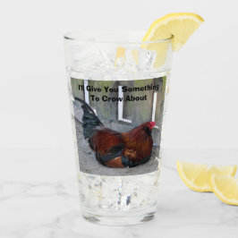 ルースター – 農業生活シリーズ – ガラス タンブラーグラス