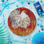 ルースター |鶏9インチ紙プレートセット ペーパープレート (パーティー)