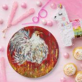 ルースター |鶏9インチ紙プレートセット ペーパープレート (パーティー)