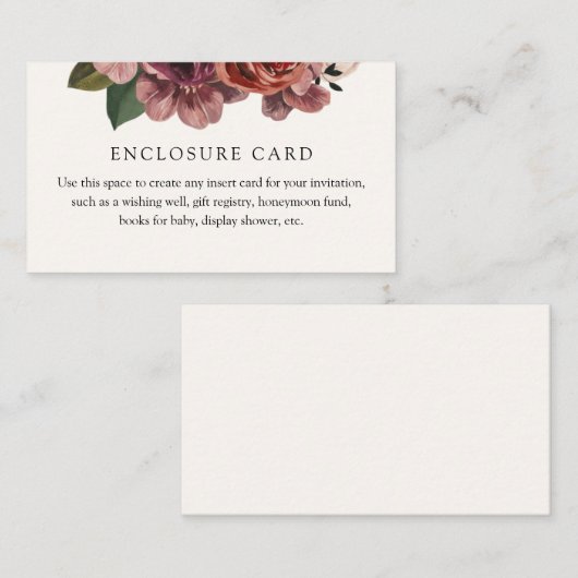 ルースチック オータム ブランチ エンクロージャー カード (正面/裏面)