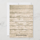 ルースティックなザリガニのボイル 誕生会招待状 招待状 (裏面)