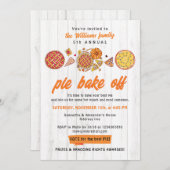 ルースティックな焼き物大会 フレンドギビング パンプキンパイ 招待状 (正面/裏面)