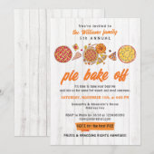 ルースティックな焼き物大会 フレンドギヴィング パンプキンパイ 招待状 (正面/裏面)