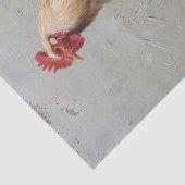 ルースティックな鶏と巣のデコパージュ 薄葉紙 (詳細)